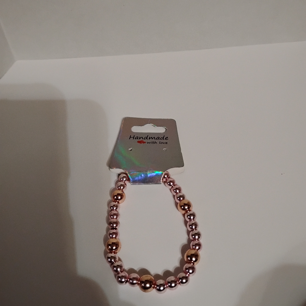 Handmade Cute, Pretty, Colorful Pastel Hematite Beaded Bracelet